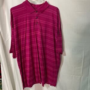 Lone cypress hot pink L mercerized 💯 cotton polo style golf shirt worn once euc